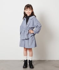 KJLJV30029 a.v.v KIDS(アー・ヴェ・ヴェ) [120-130]タックショートパンツ ライトブルー