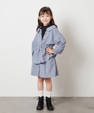 KJLJW30034 a.v.v KIDS(アー・ヴェ・ヴェ) [140-150]タックショートパンツ ライトブルー