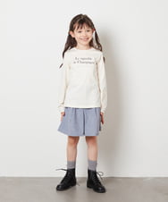 KJLJW30034 a.v.v KIDS(アー・ヴェ・ヴェ) [140-150]タックショートパンツ ライトブルー