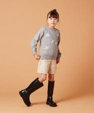 KJLKS46029 a.v.v KIDS(アー・ヴェ・ヴェ) [100-130]ツイードショートパンツ ベージュ