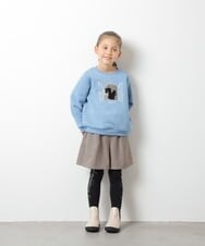 KJLLP66029 a.v.v KIDS(アー・ヴェ・ヴェ) [100-130]バックル付きチェック柄キュロット ブラウン