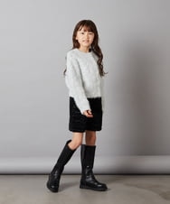 KJLLT61034 a.v.v KIDS(アー・ヴェ・ヴェ) [140-150]ベロアキルティングショートパンツ アイボリー