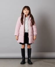 KJLLT61034 a.v.v KIDS(アー・ヴェ・ヴェ) [140-150]ベロアキルティングショートパンツ アイボリー