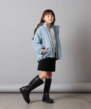 KJLLT61034 a.v.v KIDS(アー・ヴェ・ヴェ) [140-150]ベロアキルティングショートパンツ アイボリー