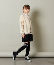 KJLLT61034 a.v.v KIDS(アー・ヴェ・ヴェ) [140-150]ベロアキルティングショートパンツ アイボリー