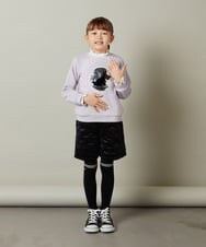 KJLLU61039 a.v.v KIDS(アー・ヴェ・ヴェ) [160]ベロアキルティングショートパンツ アイボリー