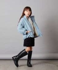 KJLLU61039 a.v.v KIDS(アー・ヴェ・ヴェ) [160]ベロアキルティングショートパンツ アイボリー