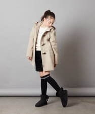 KJLLU61039 a.v.v KIDS(アー・ヴェ・ヴェ) [160]ベロアキルティングショートパンツ アイボリー