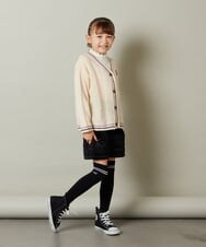 KJLLU61039 a.v.v KIDS(アー・ヴェ・ヴェ) [160]ベロアキルティングショートパンツ アイボリー