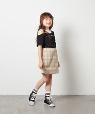 KJNGU02055 a.v.v KIDS(アー・ヴェ・ヴェ) [160]【2点セット】トップス＆スカパン ライトブルー