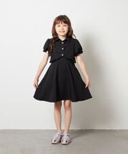 KJNHS03089 a.v.v KIDS(アー・ヴェ・ヴェ) [120-130]【3点セット】キャミワンピースコーデセット ブラック