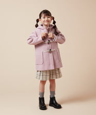 KJUAA01069 a.v.v KIDS(アー・ヴェ・ヴェ) [100-130]【選べる5色展開】ライトフェイクウールダッフルコート ベージュ