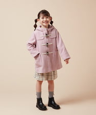 KJUAA01069 a.v.v KIDS(アー・ヴェ・ヴェ) [100-130]【選べる5色展開】ライトフェイクウールダッフルコート ベージュ