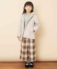 KJUAM03059 a.v.v KIDS(アー・ヴェ・ヴェ) [100-130]【洗濯機で洗える】2ｗａｙＡラインショートコート[WEB限定サイズ] ライトブルー