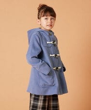 KJUAV02069 a.v.v KIDS(アー・ヴェ・ヴェ) [100-130]【選べる5色展開】ライトフェイクウールダッフルコート ピンク