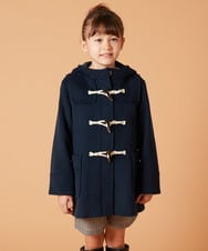 KJUAV02069 a.v.v KIDS(アー・ヴェ・ヴェ) [100-130]【選べる5色展開】ライトフェイクウールダッフルコート ピンク