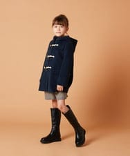 KJUAV02069 a.v.v KIDS(アー・ヴェ・ヴェ) [100-130]【選べる5色展開】ライトフェイクウールダッフルコート ピンク