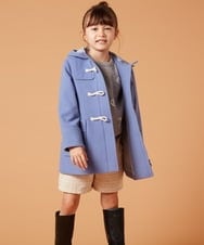 KJUAV02069 a.v.v KIDS(アー・ヴェ・ヴェ) [100-130]【選べる5色展開】ライトフェイクウールダッフルコート ピンク