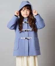 KJUAV02069 a.v.v KIDS(アー・ヴェ・ヴェ) [100-130]【選べる5色展開】ライトフェイクウールダッフルコート ピンク