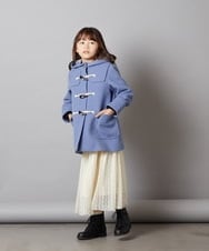 KJUAV02069 a.v.v KIDS(アー・ヴェ・ヴェ) [100-130]【選べる5色展開】ライトフェイクウールダッフルコート ピンク