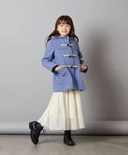 KJUAV02069 a.v.v KIDS(アー・ヴェ・ヴェ) [100-130]【選べる5色展開】ライトフェイクウールダッフルコート ピンク