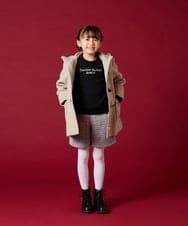 KJUAV02069 a.v.v KIDS(アー・ヴェ・ヴェ) [100-130]【選べる5色展開】ライトフェイクウールダッフルコート ピンク