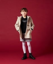 KJUAV02069 a.v.v KIDS(アー・ヴェ・ヴェ) [100-130]【選べる5色展開】ライトフェイクウールダッフルコート ピンク