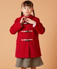 KJUAW02079 a.v.v KIDS(アー・ヴェ・ヴェ) [140-150]【選べる5色展開】ライトフェイクウールダッフルコート ベージュ