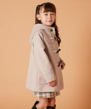 KJUAW02079 a.v.v KIDS(アー・ヴェ・ヴェ) [140-150]【選べる5色展開】ライトフェイクウールダッフルコート ベージュ