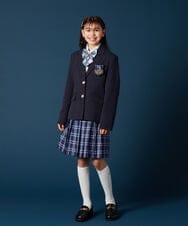 KQHTA01054 a.v.v KIDS(アー・ヴェ・ヴェ) [140-160]【卒服】チェックプリーツスカート ネイビー