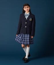 KQHTA01054 a.v.v KIDS(アー・ヴェ・ヴェ) [140-160]【卒服】チェックプリーツスカート ネイビー