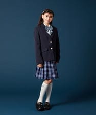 KQHTA01054 a.v.v KIDS(アー・ヴェ・ヴェ) [140-160]【卒服】チェックプリーツスカート ネイビー