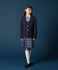 KQHTA01054 a.v.v KIDS(アー・ヴェ・ヴェ) [140-160]【卒服】チェックプリーツスカート ネイビー