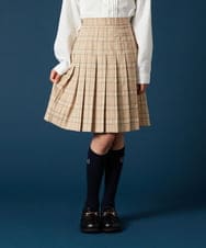 KQHTA01054 a.v.v KIDS(アー・ヴェ・ヴェ) [140-160]【卒服】チェックプリーツスカート ネイビー