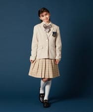 KQHTA01054 a.v.v KIDS(アー・ヴェ・ヴェ) [140-160]【卒服】チェックプリーツスカート ネイビー