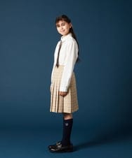 KQHTA01054 a.v.v KIDS(アー・ヴェ・ヴェ) [140-160]【卒服】チェックプリーツスカート ネイビー