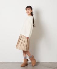 KQHTA01054 a.v.v KIDS(アー・ヴェ・ヴェ) [140-160]【卒服】チェックプリーツスカート ネイビー