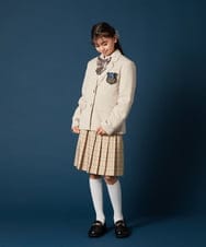 KQHTA01054 a.v.v KIDS(アー・ヴェ・ヴェ) [140-160]【卒服】チェックプリーツスカート ネイビー