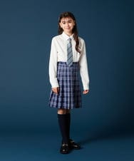 KQHTA01054 a.v.v KIDS(アー・ヴェ・ヴェ) [140-160]【卒服】チェックプリーツスカート ネイビー