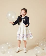 KQJCA01089 a.v.v KIDS(アー・ヴェ・ヴェ) [100-130]【セレモニー】スカラップジャケット ネイビー