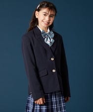 KQJTA01089 a.v.v KIDS(アー・ヴェ・ヴェ) [140-160]【卒服】エンブレム付きテーラードジャケット ネイビー