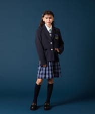 KQJTA01089 a.v.v KIDS(アー・ヴェ・ヴェ) [140-160]【卒服】エンブレム付きテーラードジャケット ネイビー