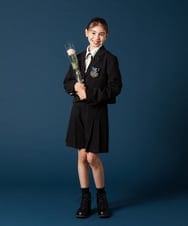 KQJTA02089 a.v.v KIDS(アー・ヴェ・ヴェ) [140-160]【卒服】エンブレム付きショートテーラードジャケット ブラック