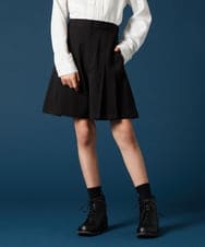 KQLTA01054 a.v.v KIDS(アー・ヴェ・ヴェ) [140-160]【卒服】タックキュロット ブラック