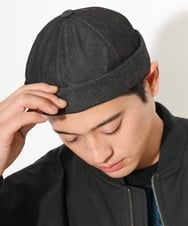 KT7AV86039 a.v.v MEN(アー・ヴェ・ヴェ) デニムフィッシャーCAP ブラック