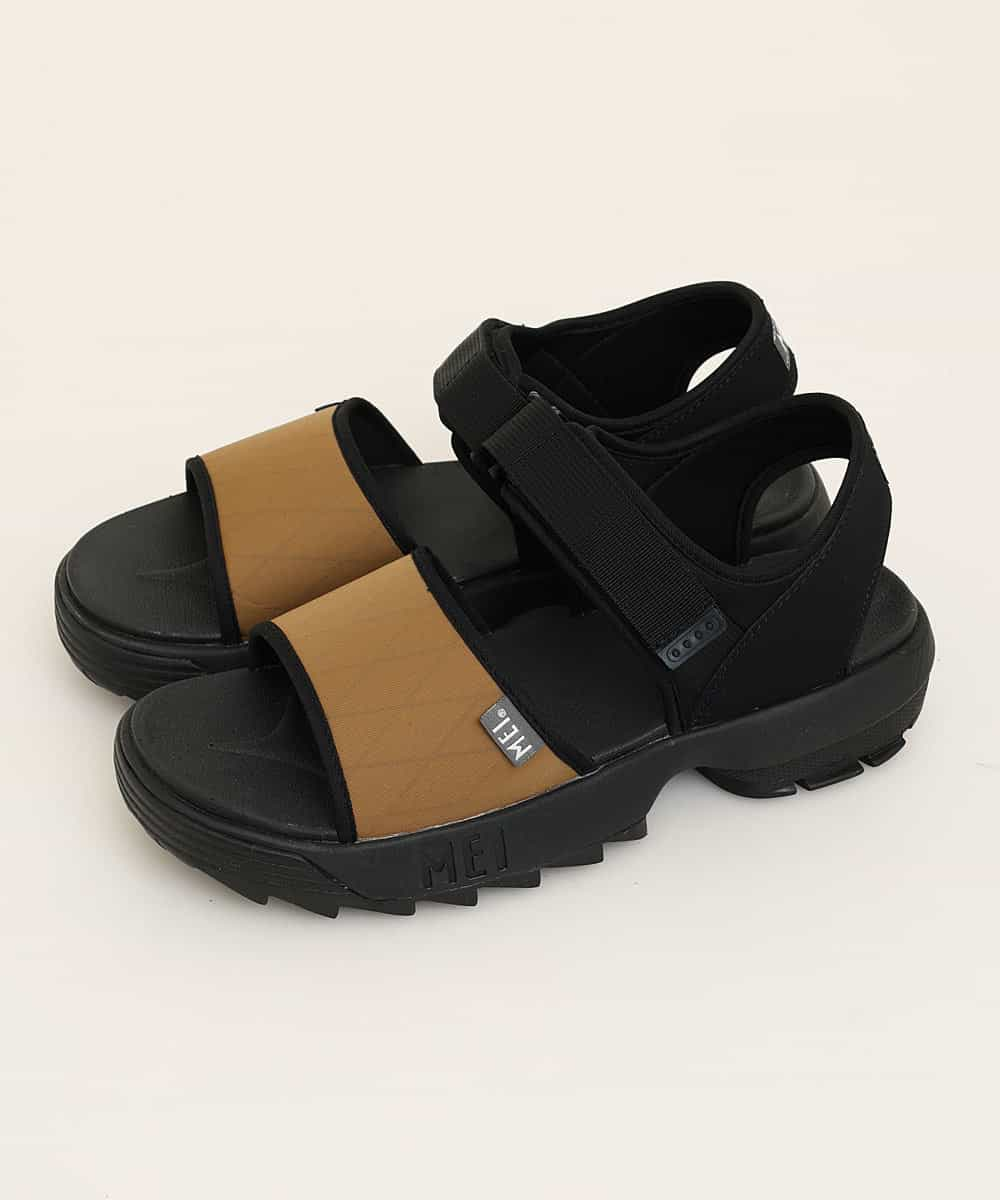 MD6GO11045 MK MICHEL KLEIN HOMME(MKミッシェルクランオム) 【MEI メイ】Men’s Xpac SANDAL リサイクル ナイロン テープ サンダル 厚底 シャークソール ベージュ