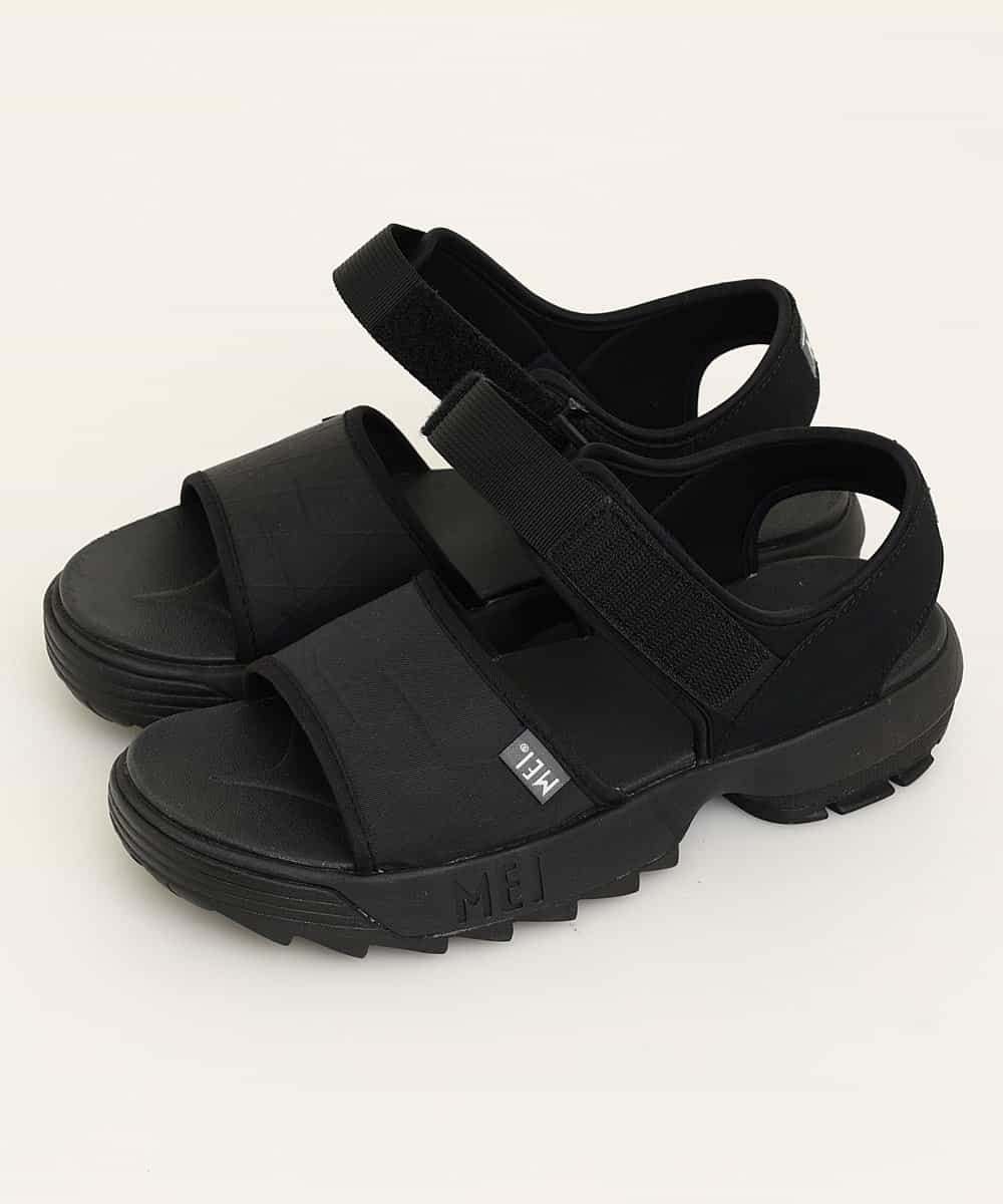 MD6GO11045 MK MICHEL KLEIN HOMME(MKミッシェルクランオム) 【MEI メイ】Men’s Xpac SANDAL リサイクル ナイロン テープ サンダル 厚底 シャークソール ブラック