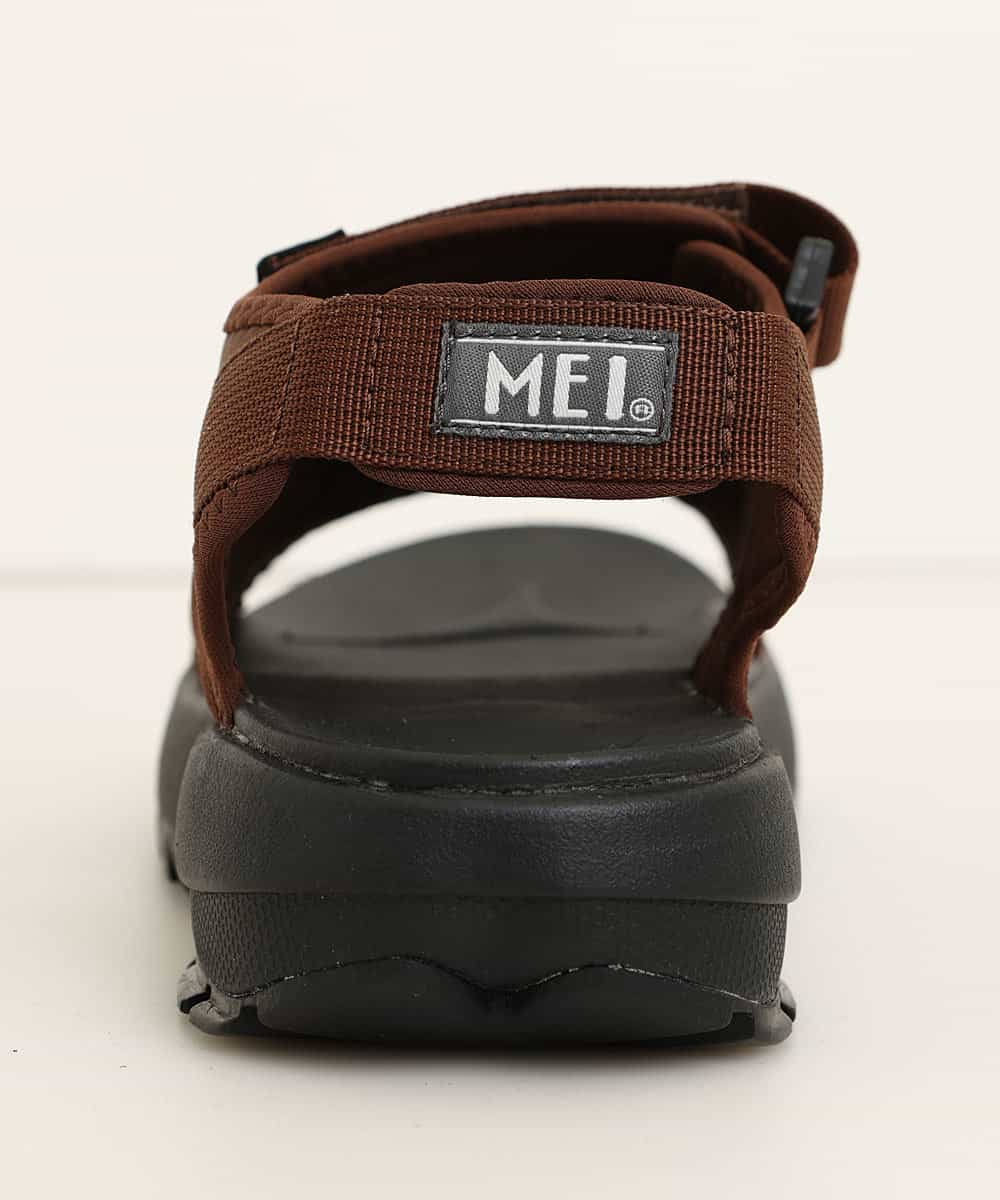 MD6GO12045 MK MICHEL KLEIN HOMME(MKミッシェルクランオム) 【MEI メイ】Men’s RECYCLED NYLON 3BELT TAPE SANDAL リサイクル ナイロン テープ サンダル 厚底 シャークソール ブラウン