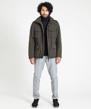 MIJAV95950 MICHEL KLEIN HOMME(ミッシェルクラン オム) ASPESI（アスぺジ）ミリタリージャケット カーキ(36)