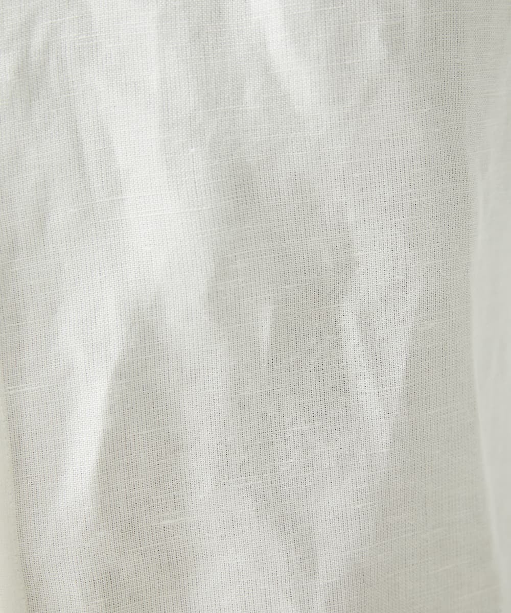 MKBGX90090 MK MICHEL KLEIN HOMME(MKミッシェルクランオム) 【大きいサイズあり】七分袖シャツ/リネンレーヨン ホワイト